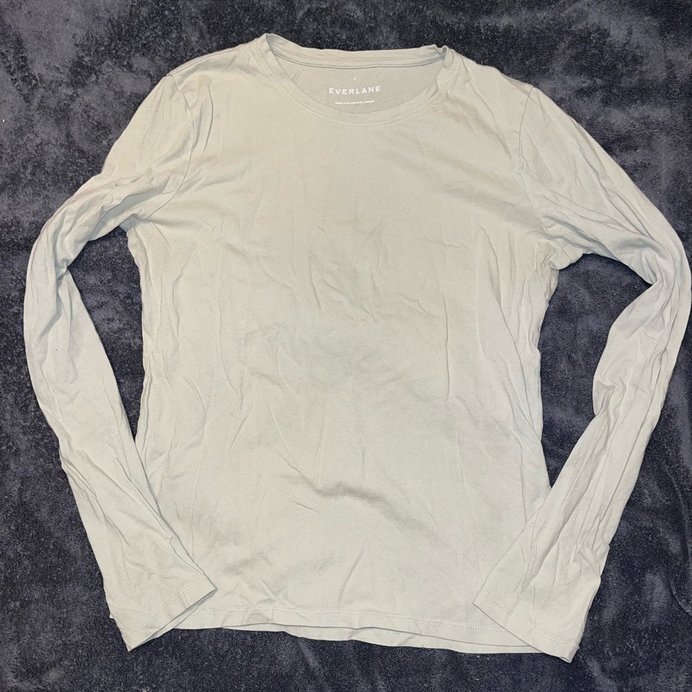 Everlane Soft Green Casual Top